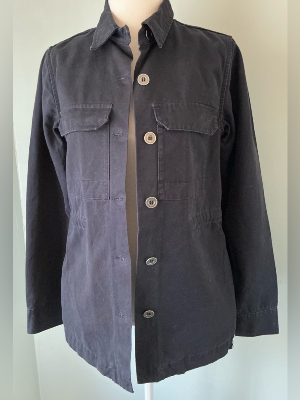 Rhythm Black Utility Field Jacket with Chest Flap Pockets